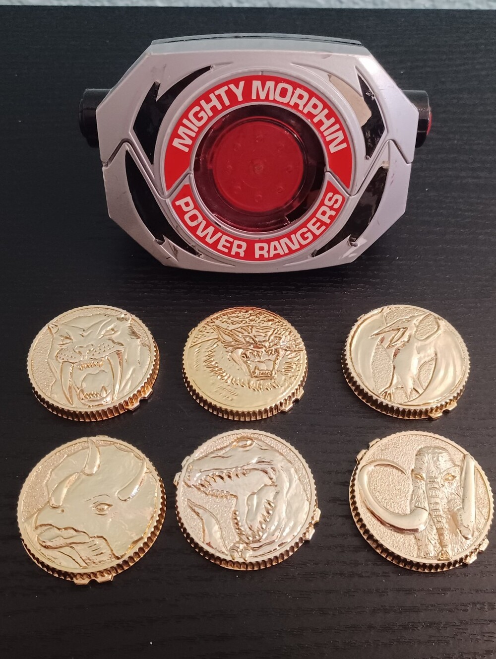 Mighty Morphin Power Rangers Morpher w/ 6 Gold Power Coins - Plastic